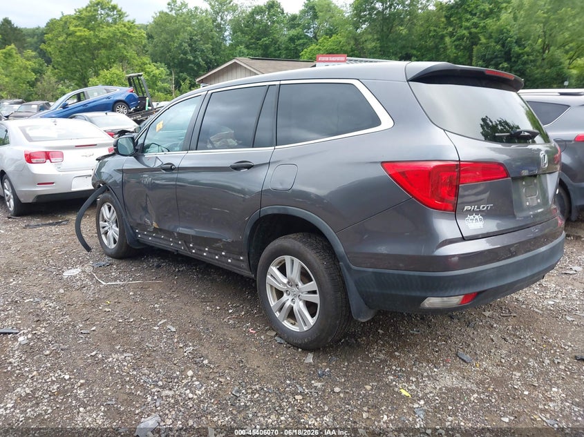 Vin: 5fnyf6h19jb067829, lot: 45904093, honda pilot lx 20183