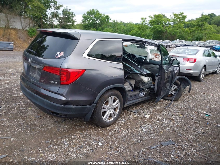 Vin: 5fnyf6h19jb067829, lot: 45904093, honda pilot lx 20184