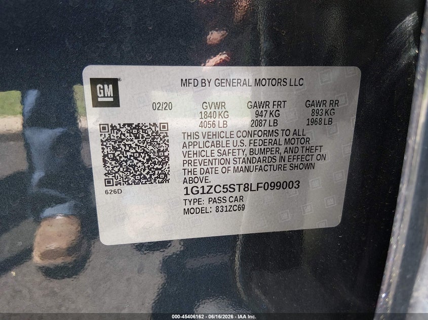 2020 CHEVROLET MALIBU FWD 1FL — Photo 9