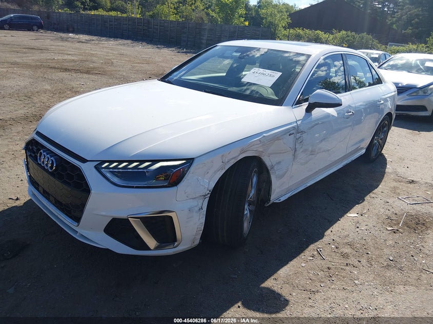 Vin: waueaaf48pn016315, lot: 45904309, audi a4 premium plus 45 tfsi s line quattro s tronic 20232
