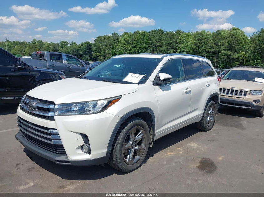 Vin: 5tddzrfh6hs463830, lot: 45904444, toyota highlander limited platinum 20172