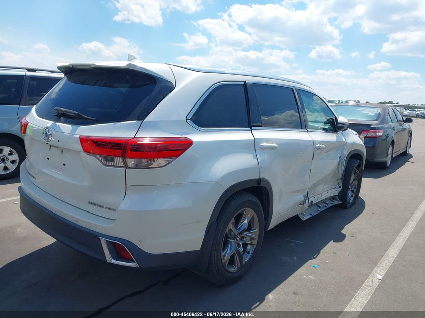 Vin: 5tddzrfh6hs463830, lot: 45904444, toyota highlander limited platinum 20174