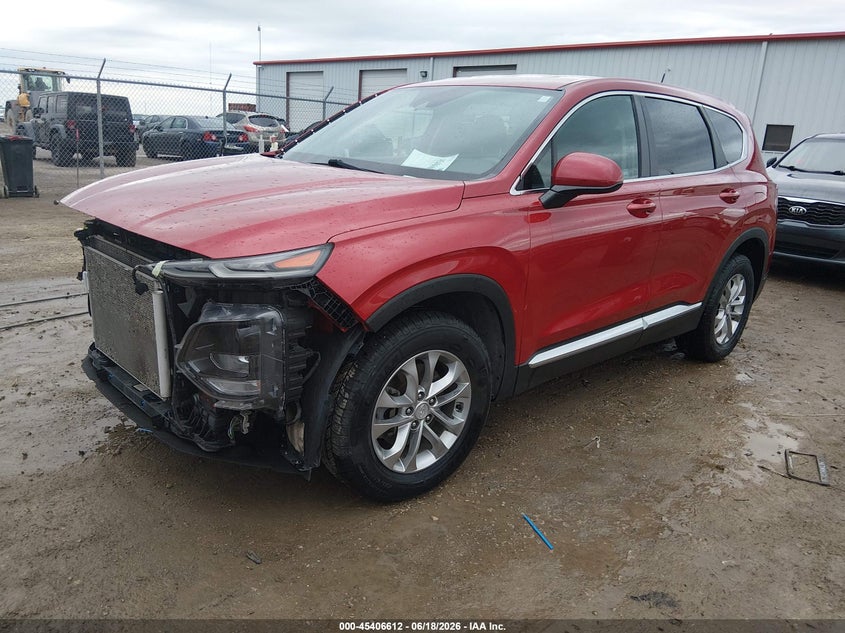 2019 Hyundai Santa Fe Se, Front End, IAAI, VIN 5NMS2CAD4KH102118 — photo 2