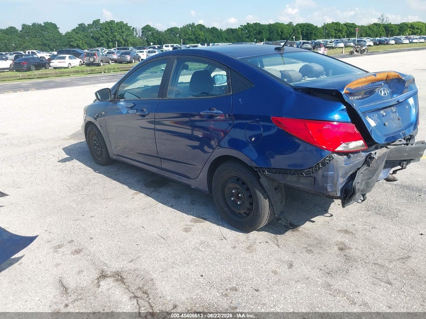 Vin: kmhct4ae7hu203764, lot: 45904636, hyundai accent se 20173