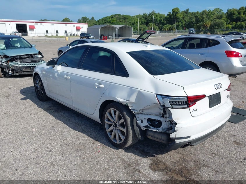Vin: waugmaf45hn048723, lot: 45904749, audi a4 ultra premium 20173