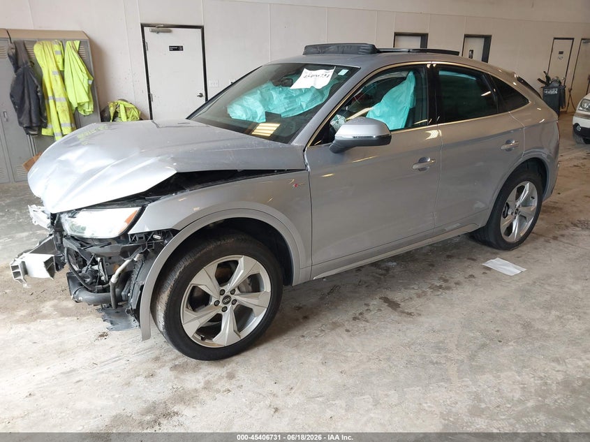 Vin: wa15aafy8p2003713, lot: 45904754, audi q5 sportback premium plus 45 tfsi s line quattro s tronic 20232