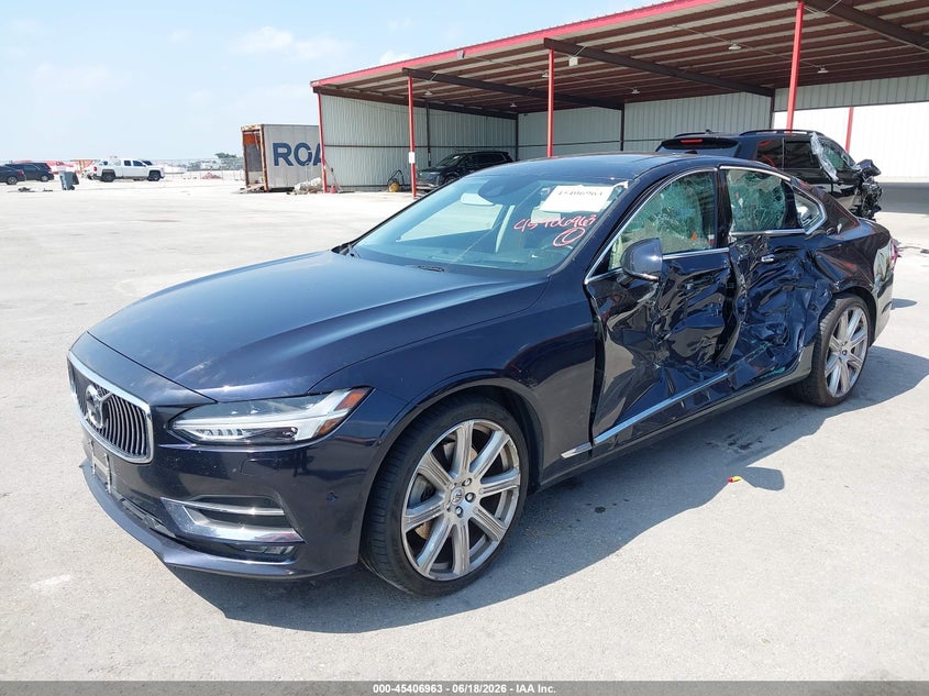 2017 Volvo S90, Левый бок, IAAI, VIN YV1102AL6H1005633 — фото 2