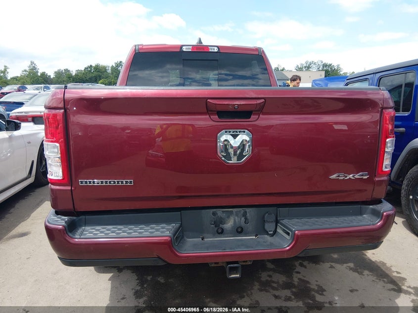 2019 Ram 1500 Big Horn/Lone Star 4X4 5'7 Box VIN: 1C6RRFFG3KN889491 Lot: 45406965