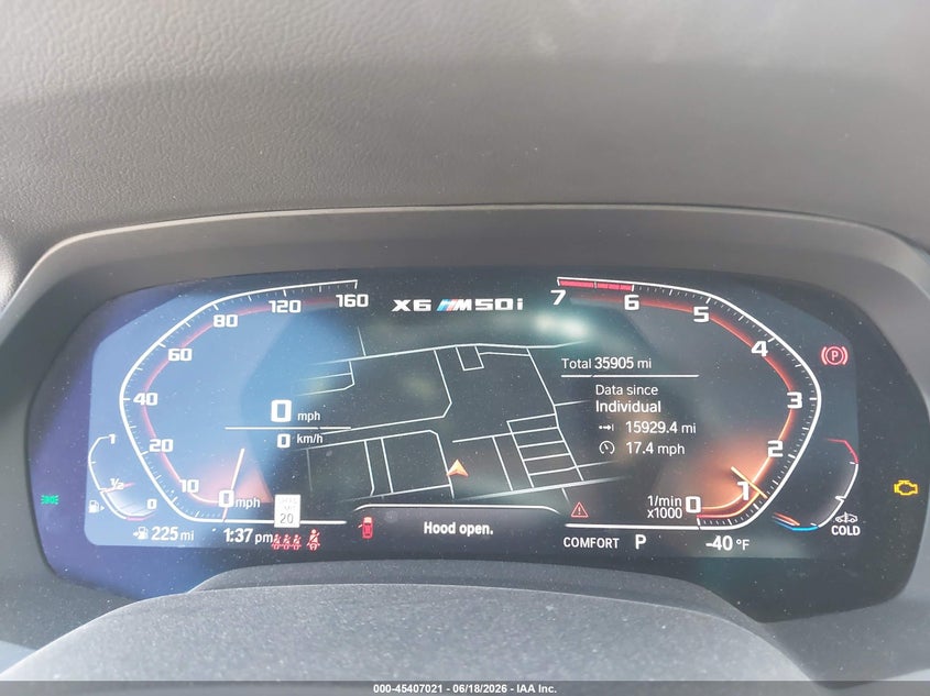 2021 BMW X6 auction photo 7