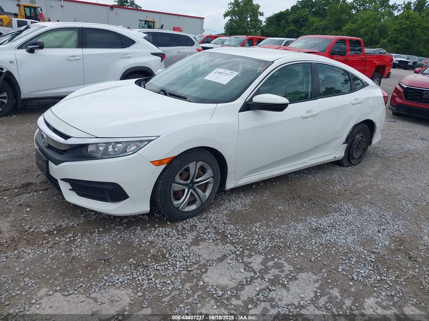 Vin: 19xfc2f59je010082, lot: 45905250, honda civic lx 20182