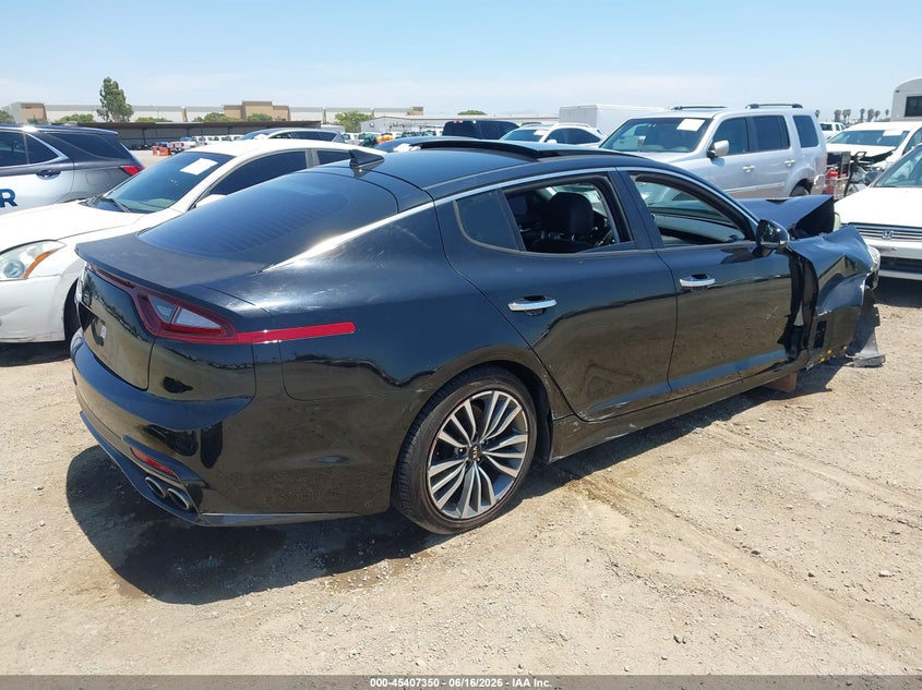 Vin: knae25la9j6033883, lot: 45905373, kia stinger premium 20184