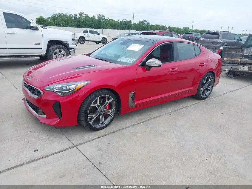 Vin: knae45lc1j6040144, lot: 45905634, kia stinger gt1 20182