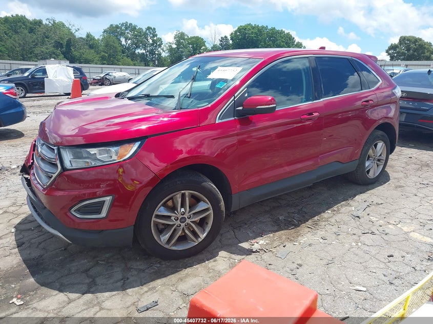 Vin: 2fmtk4j81fbb85259, lot: 45905755, ford edge sel 20152