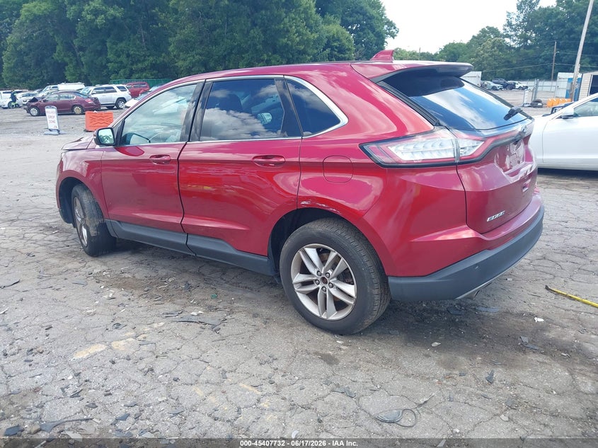 Vin: 2fmtk4j81fbb85259, lot: 45905755, ford edge sel 20153