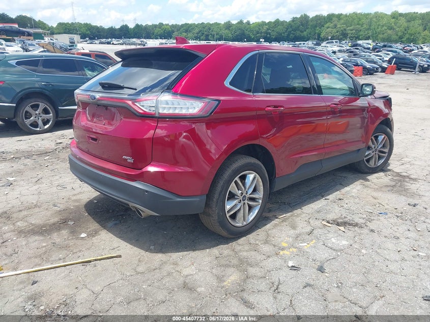 Vin: 2fmtk4j81fbb85259, lot: 45905755, ford edge sel 20154