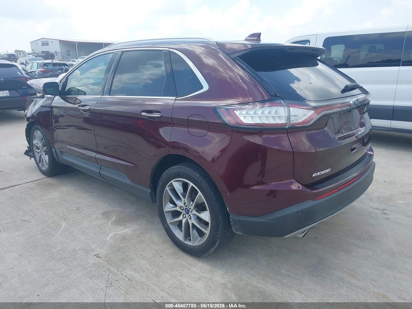 Vin: 2fmpk3k94hbc01346, lot: 45905803, ford edge titanium 20173