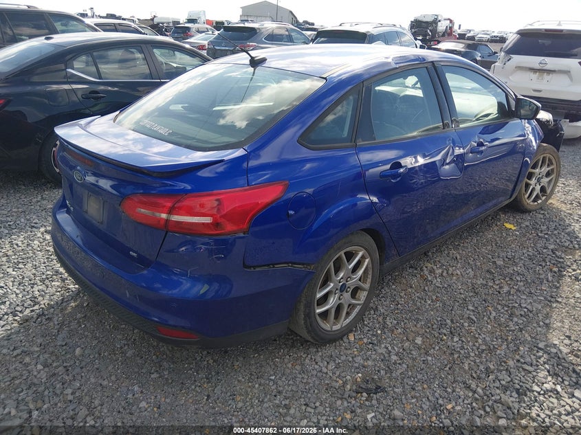 Vin: 1fadp3f22fl346524, lot: 45905885, ford focus se 20154