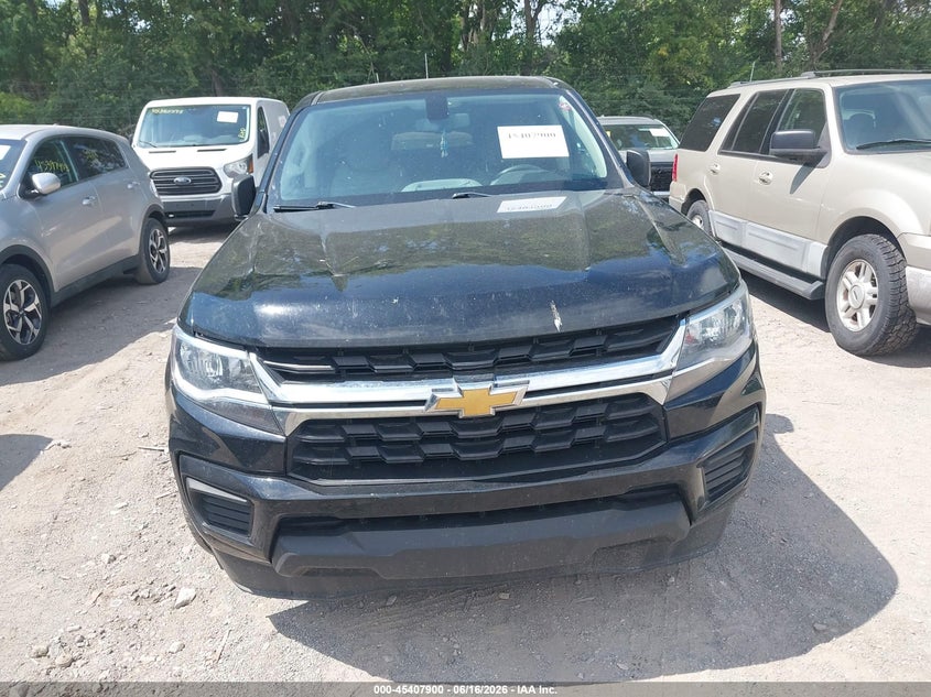 VIN 1GCGSBEA0M1297714 2021 CHEVROLET COLORADO 2WD  SHORT BOX WT