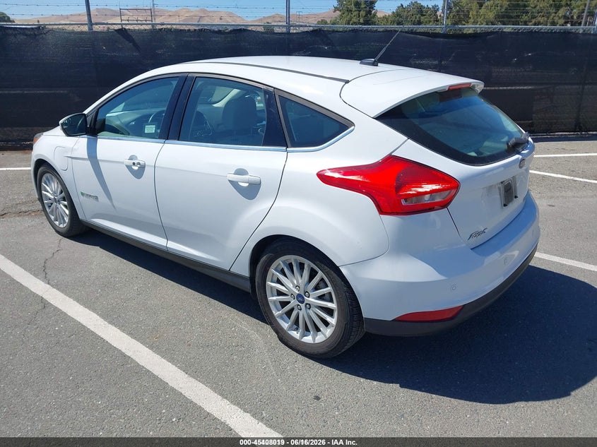Vin: 1fadp3r43jl296125, lot: 45906041, ford focus electric 20183