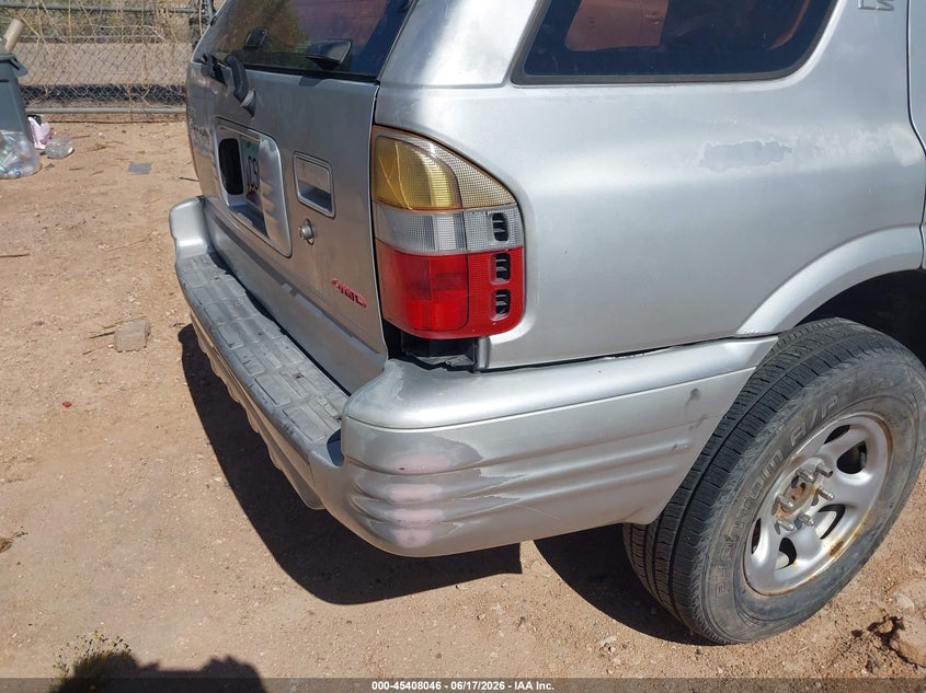 2000 Isuzu Rodeo Ls/Lse/S VIN: 4S2DM58W4Y4347691 Lot: 45408046