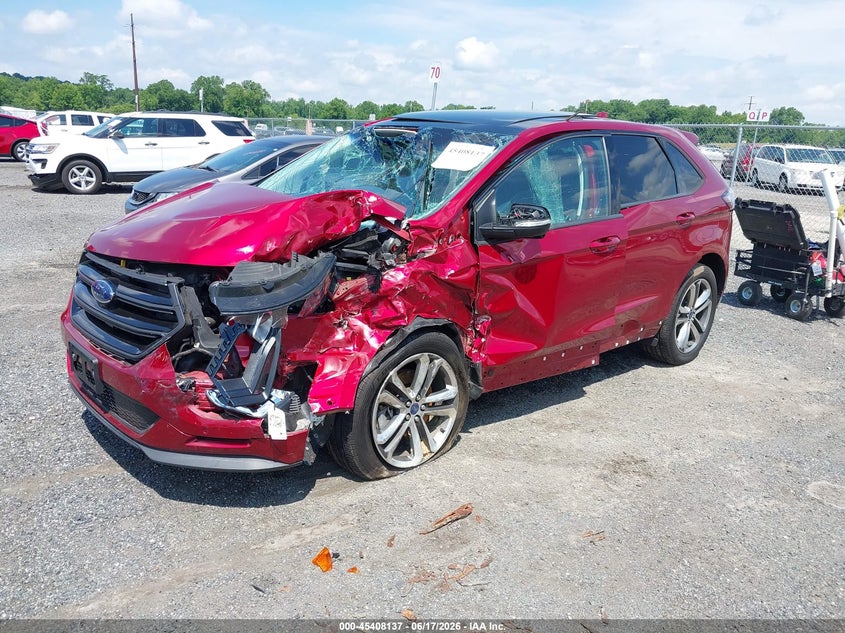 Vin: 2fmpk4ap7gbb55712, lot: 45906159, ford edge sport 20162