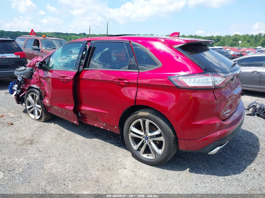 Vin: 2fmpk4ap7gbb55712, lot: 45906159, ford edge sport 20163