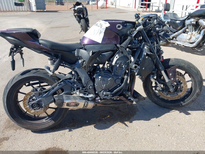 2022 Yamaha Yzfr7 VIN: JYARM38E9NA000816 Lot: 45408226
