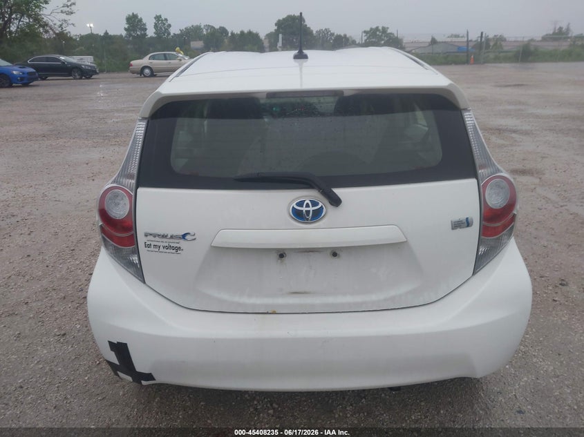 2012 Toyota Prius C Four VIN: JTDKDTB32C1006144 Lot: 45408235
