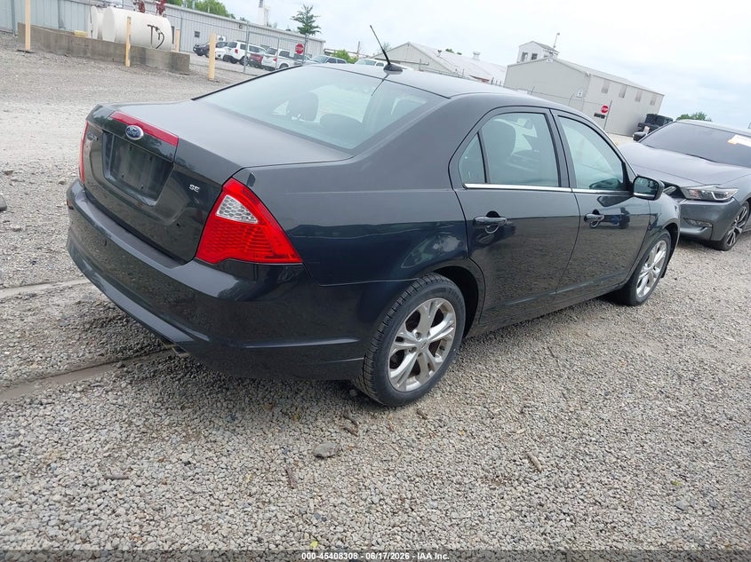 Vin: 3fahp0ha9cr276084, lot: 45906330, ford fusion se 20124