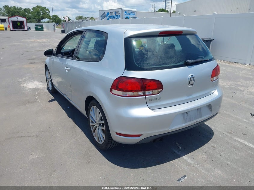 2012 VOLKSWAGEN GOLF HATCHBACK 2.5L I-5 DOHC, VVT, 170HP