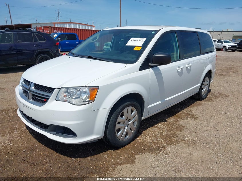 Vin: 2c4rdgbg7jr296639, lot: 45906599, dodge grand caravan se 20182
