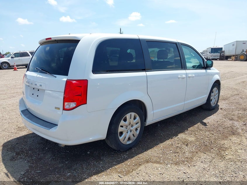 Vin: 2c4rdgbg7jr296639, lot: 45906599, dodge grand caravan se 20184