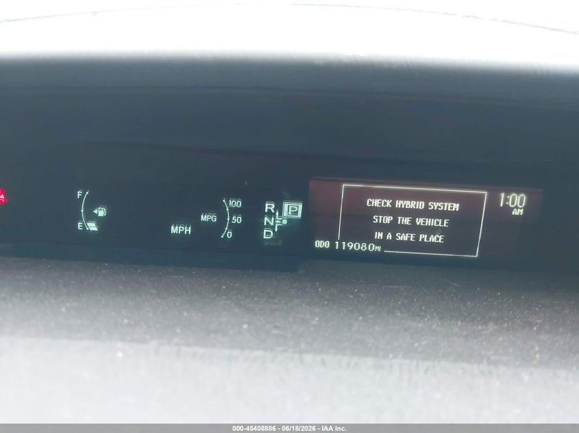 2012 TOYOTA PRIUS auction photo 7