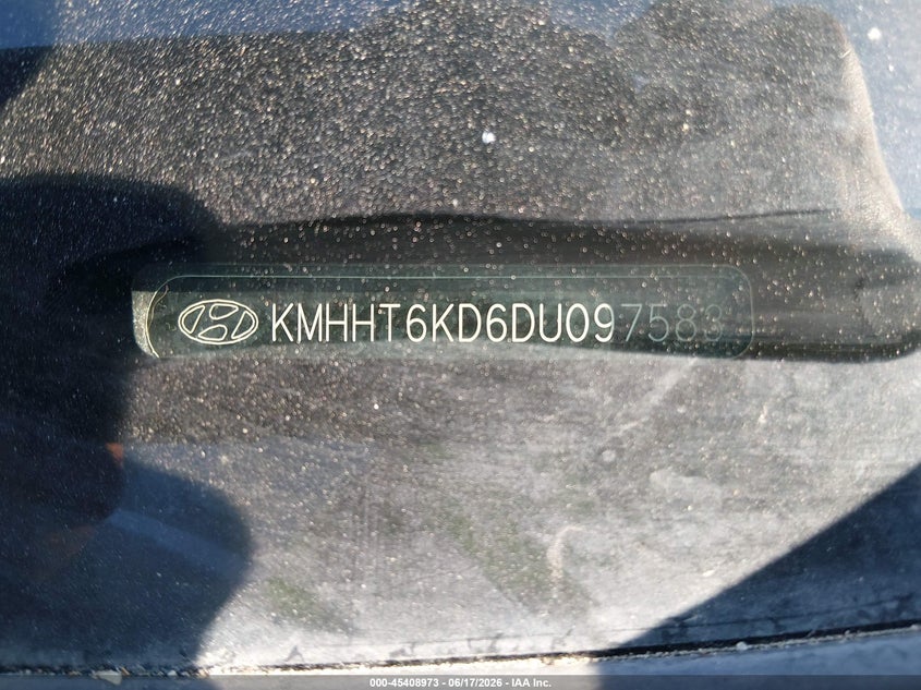 2013 Hyundai Genesis 2.0T VIN: KMHHT6KD6DU097583 Lot: 45408973