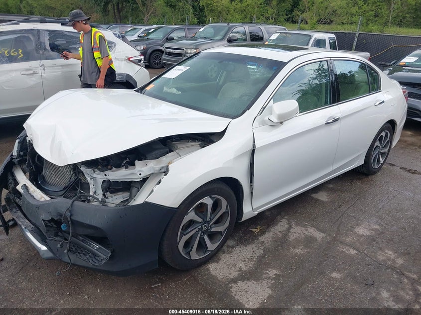 2016 Honda Accord Ex-L V-6 1HGCR3F81GA008518 photo 1