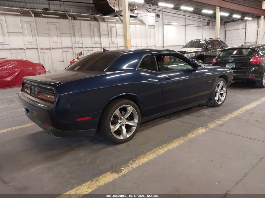 Vin: 2c3cdzat9fh737057, lot: 45907072, dodge challenger r/t 20154