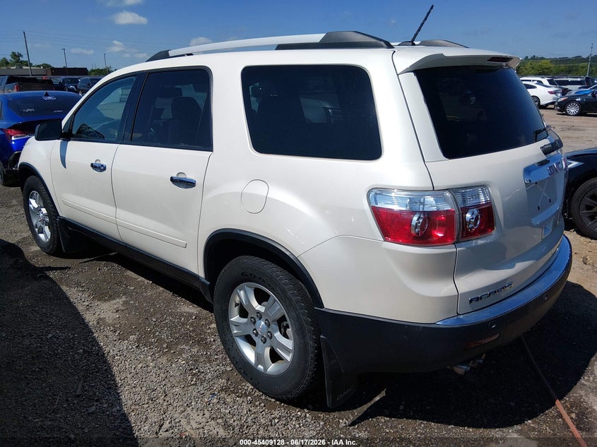 Vin: 1gkkrped3cj363432, lot: 45907150, gmc acadia sle 20123