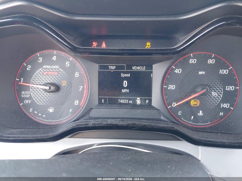 2024 Chevrolet Trax Fwd 1Rs VIN: KL77LGE2XRC111351 Lot: 45409207