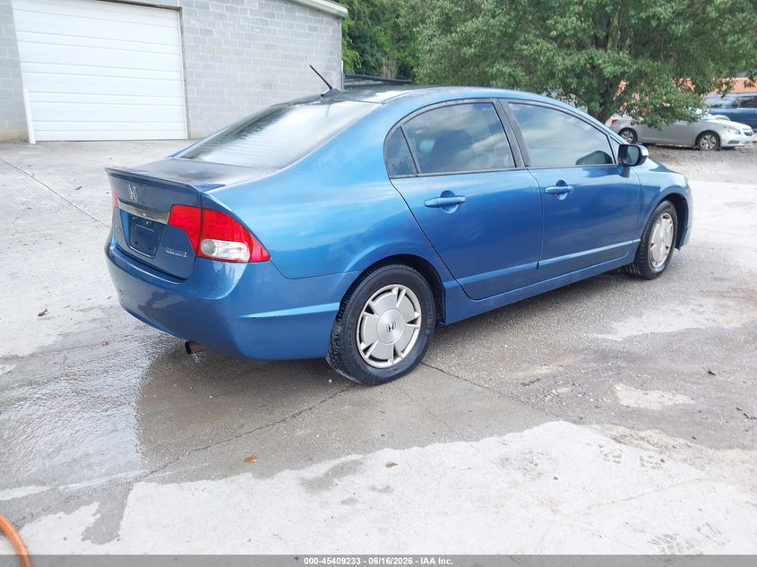 2009 HONDA CIVIC SEDAN 1.3L I-4 VVT, 93HP