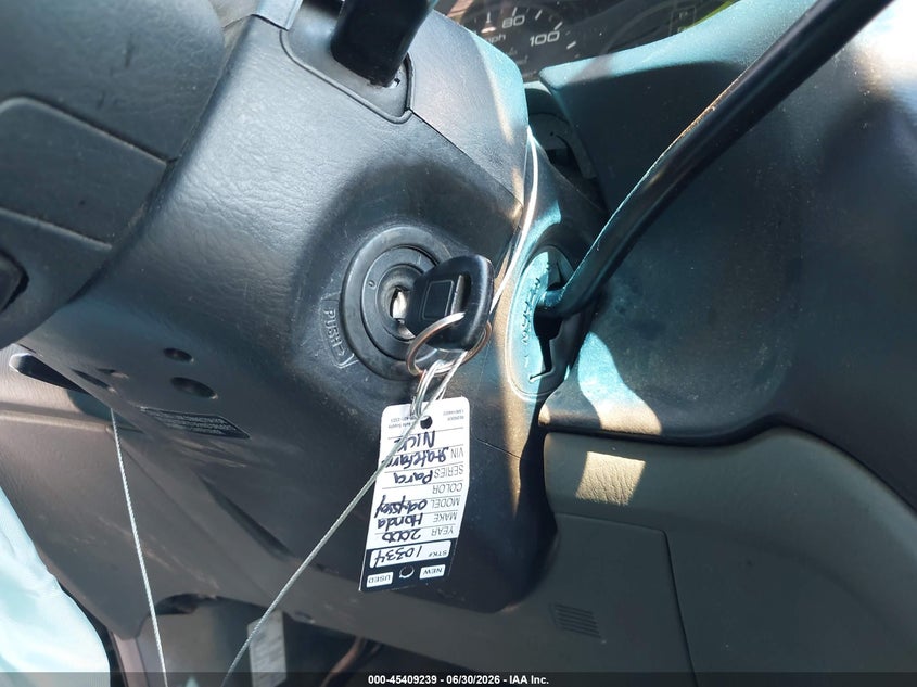 HONDA ODYSSEY 2000 VIN 2HKRL1876YH616113