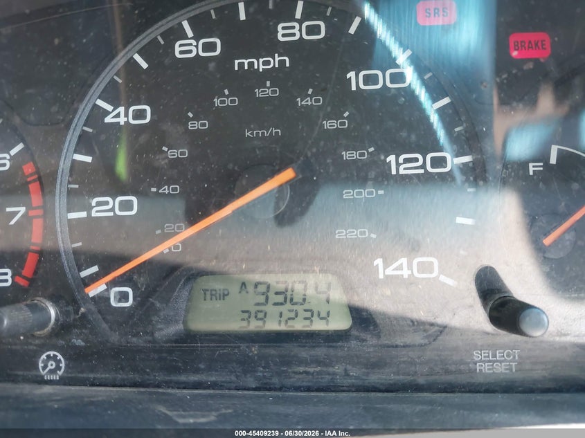 HONDA ODYSSEY 2000 VIN 2HKRL1876YH616113