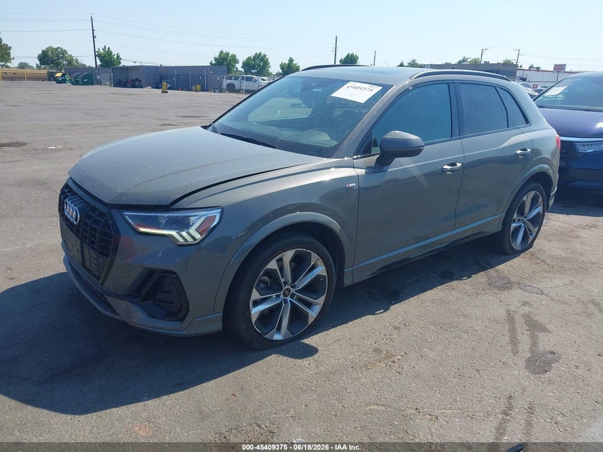 Vin: wa1eecf3xm1011026, lot: 45907397, audi q3 premium plus 45 tfsi s line quattro tiptronic 20212