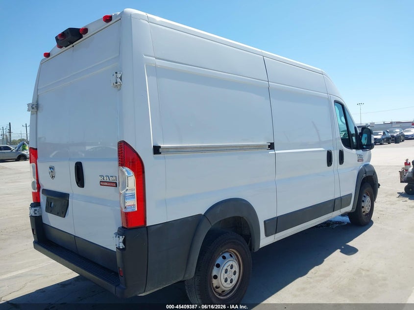 Vin: 3c6lrvbg0me515921, lot: 45907409, ram promaster 1500 high roof 136 wb 20214