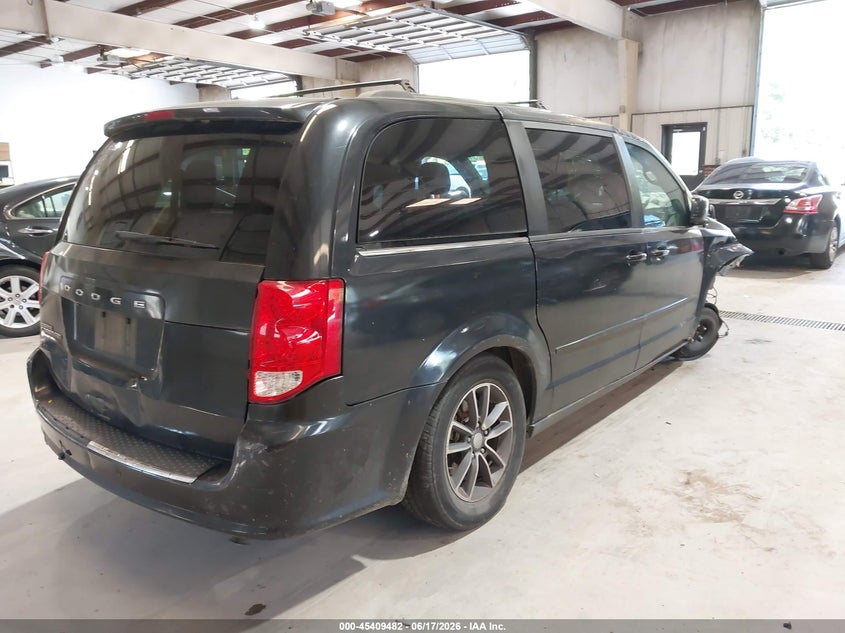 Vin: 2c4rdgcg3hr677445, lot: 45907504, dodge grand caravan sxt 20174