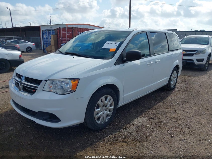 Vin: 2c4rdgbg4jr273335, lot: 45907519, dodge grand caravan se 20182