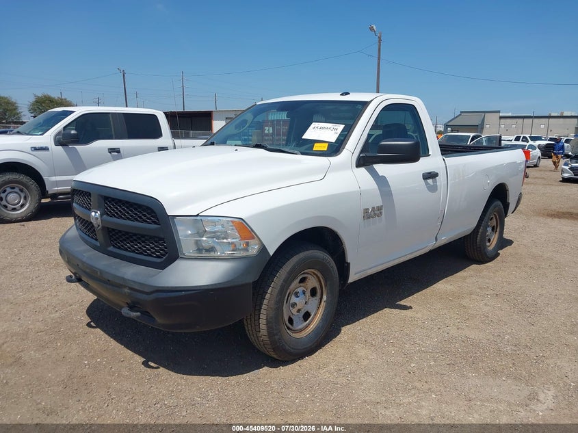 Vin: 3c6jr7dg0jg318196, lot: 45907542, ram 1500 tradesman  4x4 8' box 20182