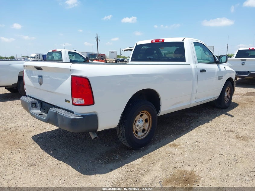 Vin: 3c6jr6dg3hg664666, lot: 45907604, ram 1500 tradesman  4x2 8' box 20174