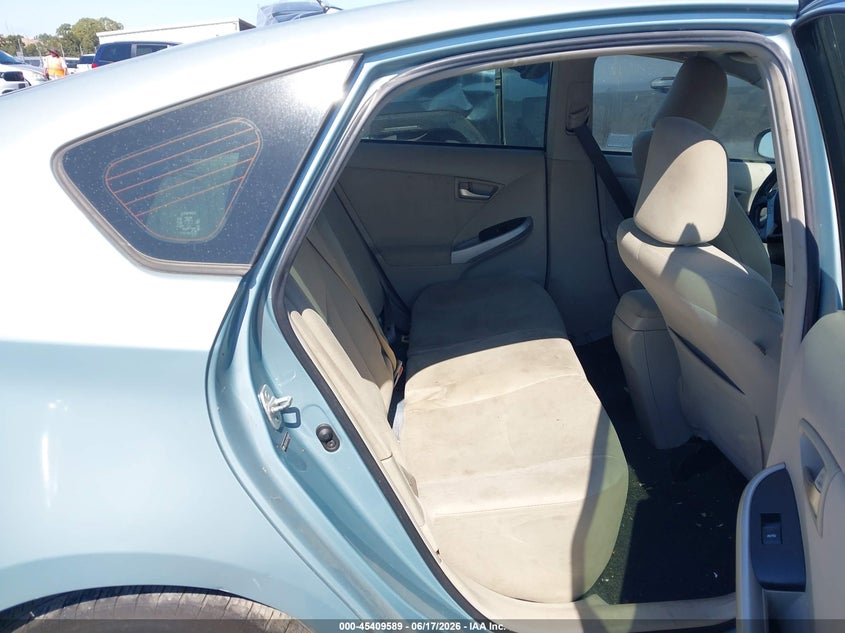 2012 TOYOTA PRIUS HATCHBACK 1.8L I-4 DOHC, VVT, 98HP