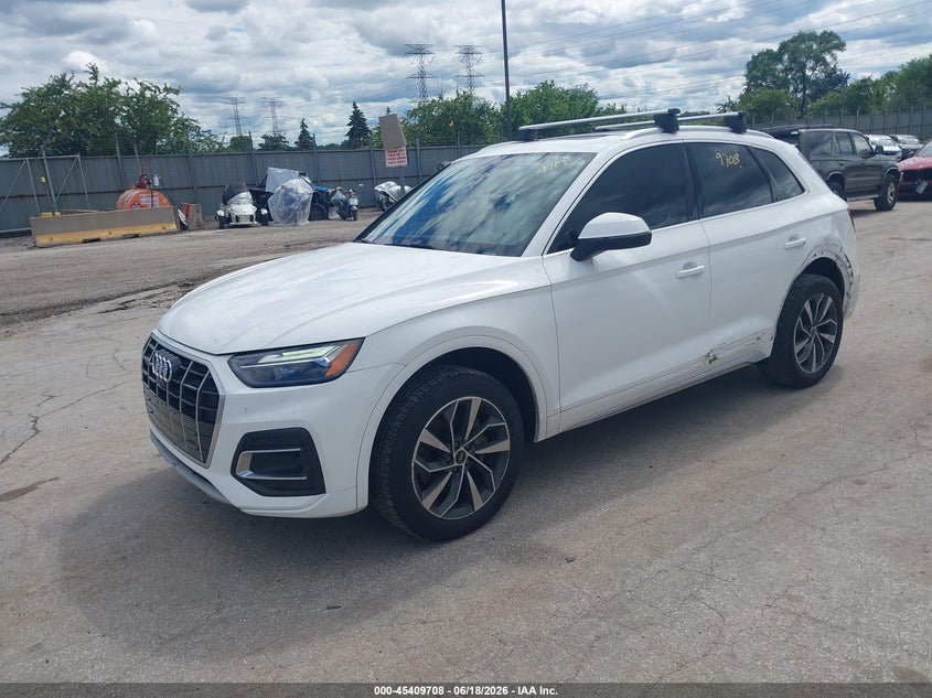 Vin: wa1baafy8m2018789, lot: 45907730, audi q5 premium plus 45 tfsi quattro s tronic 20212