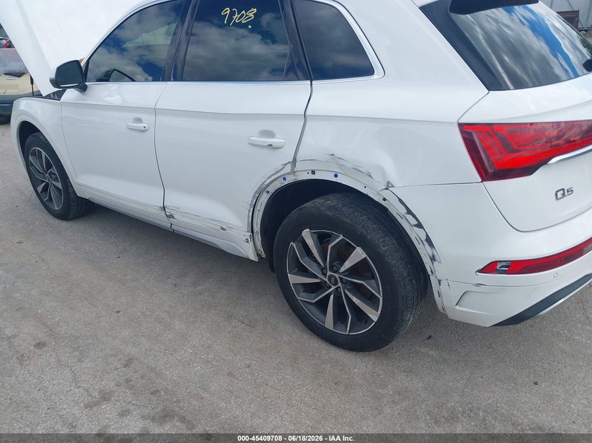AUDI Q5 2021 VIN WA1BAAFY8M2018789